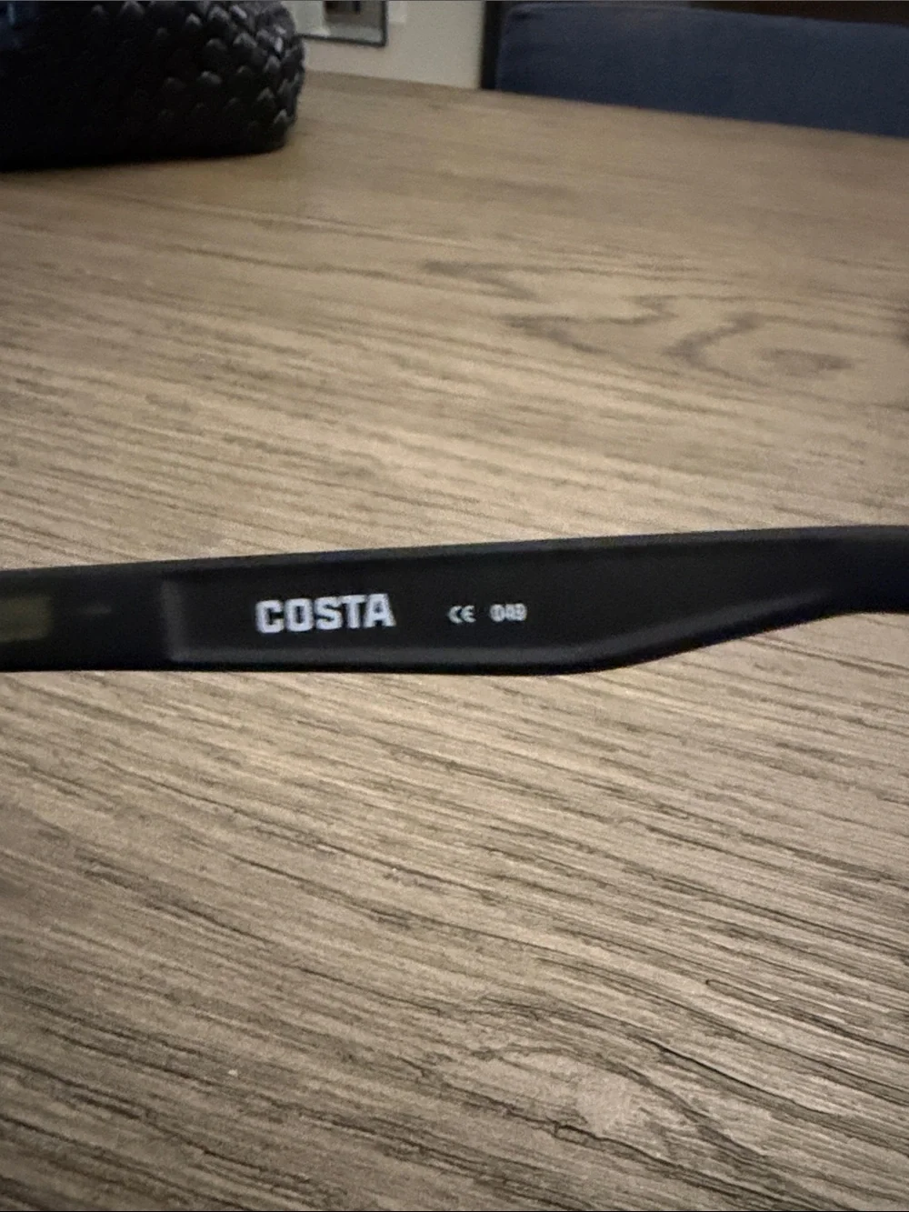 Costa Black Sunglasses Frame with Blue Accents